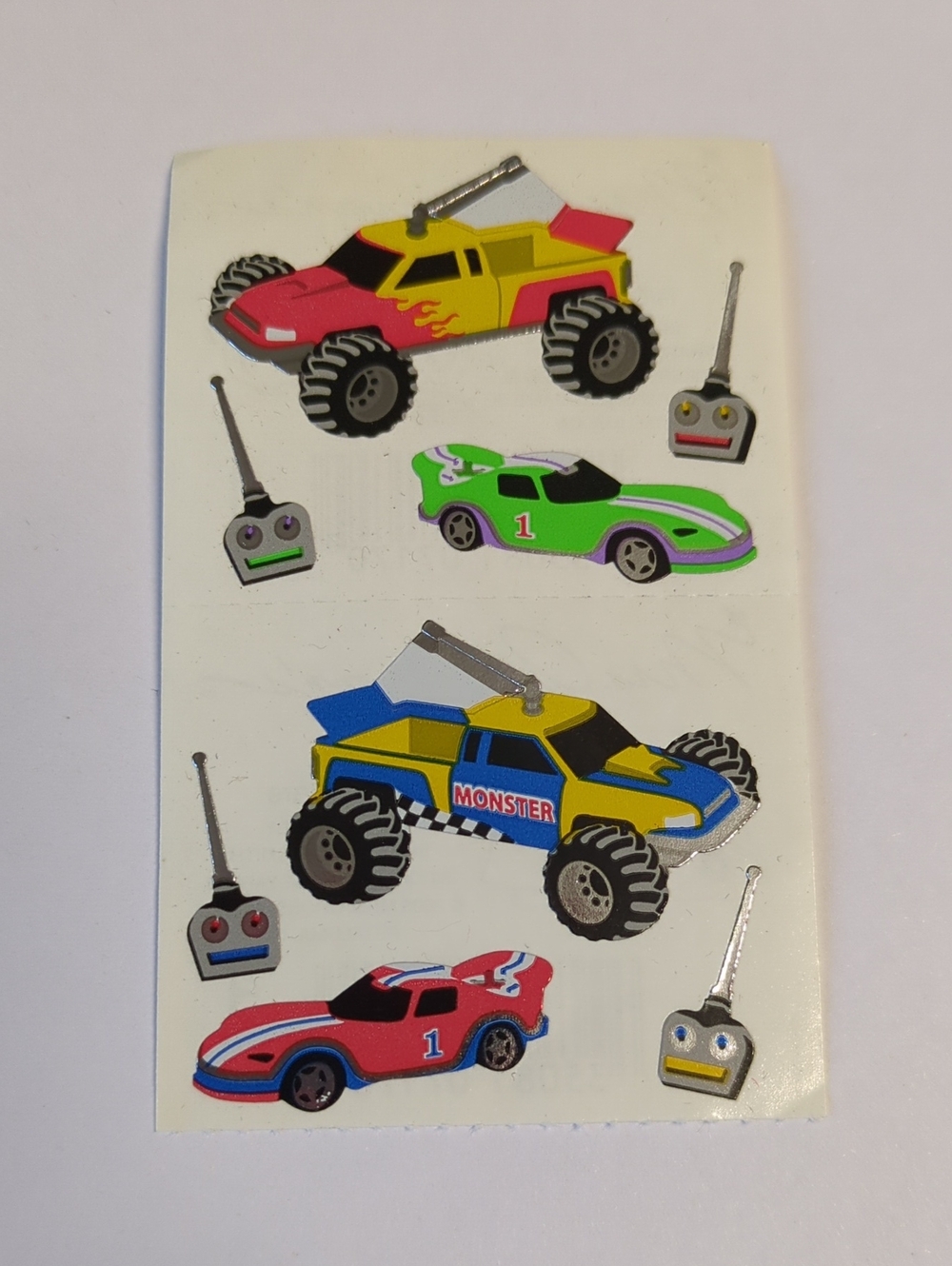 ☀️VTG Mrs. Grossman’s R/C Cars Stickers Sheet Retired Rare